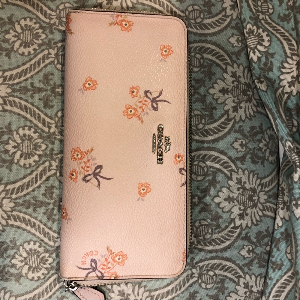 Coach floral wallet